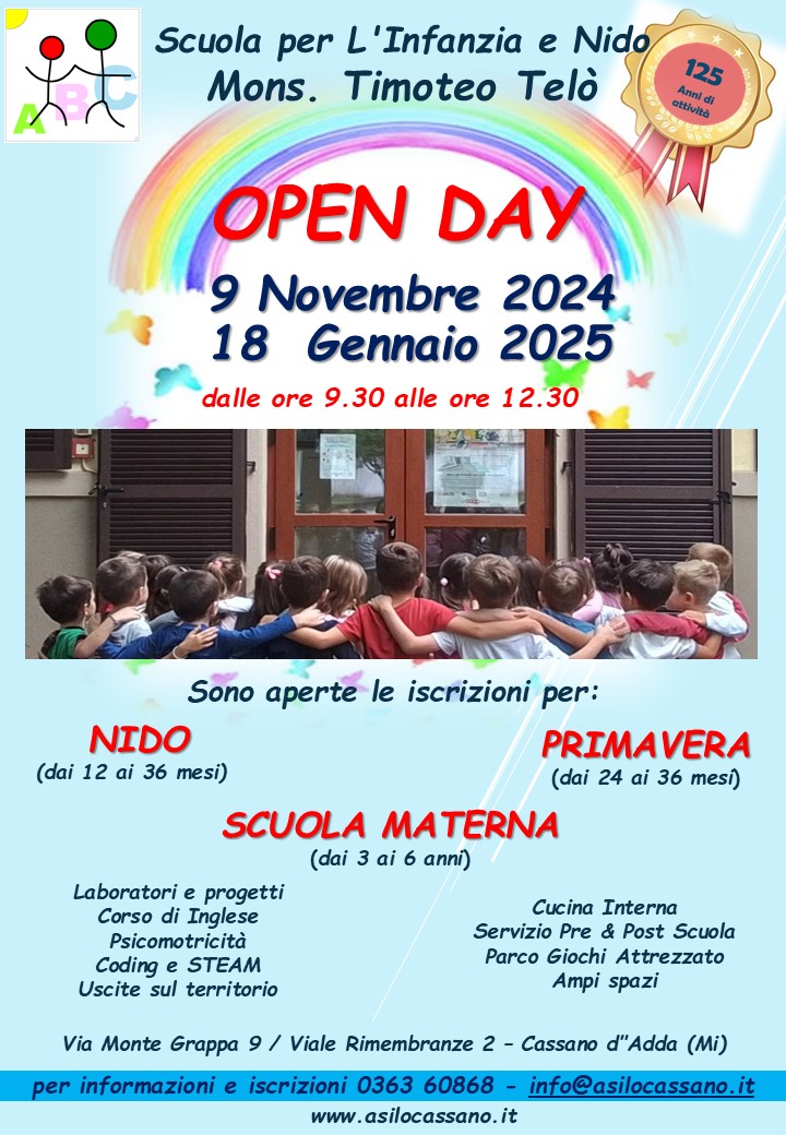 open day nov 2024 - gen 2025